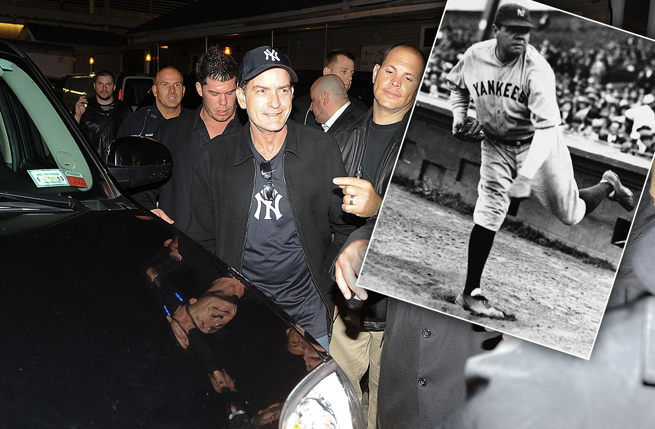 Charlie Sheen Auctioning Off Babe Ruth Memorabilia 