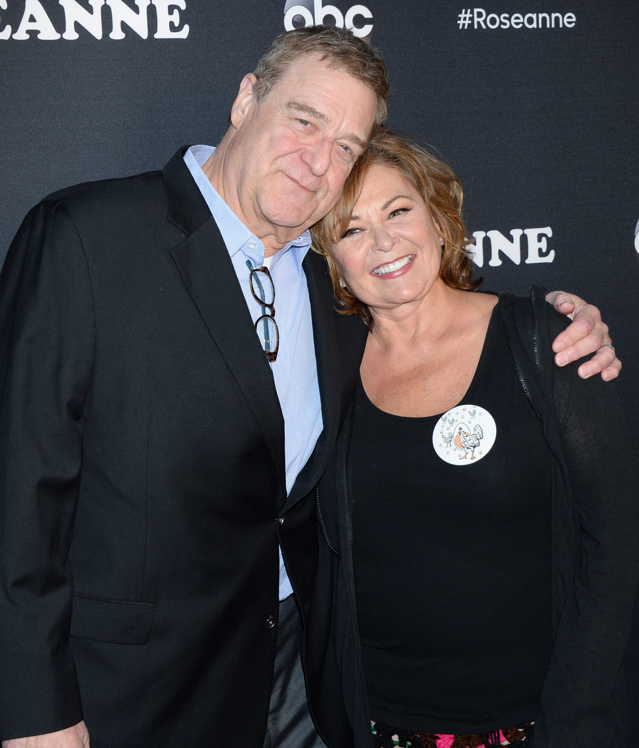 John Goodman and Roseanne Barr